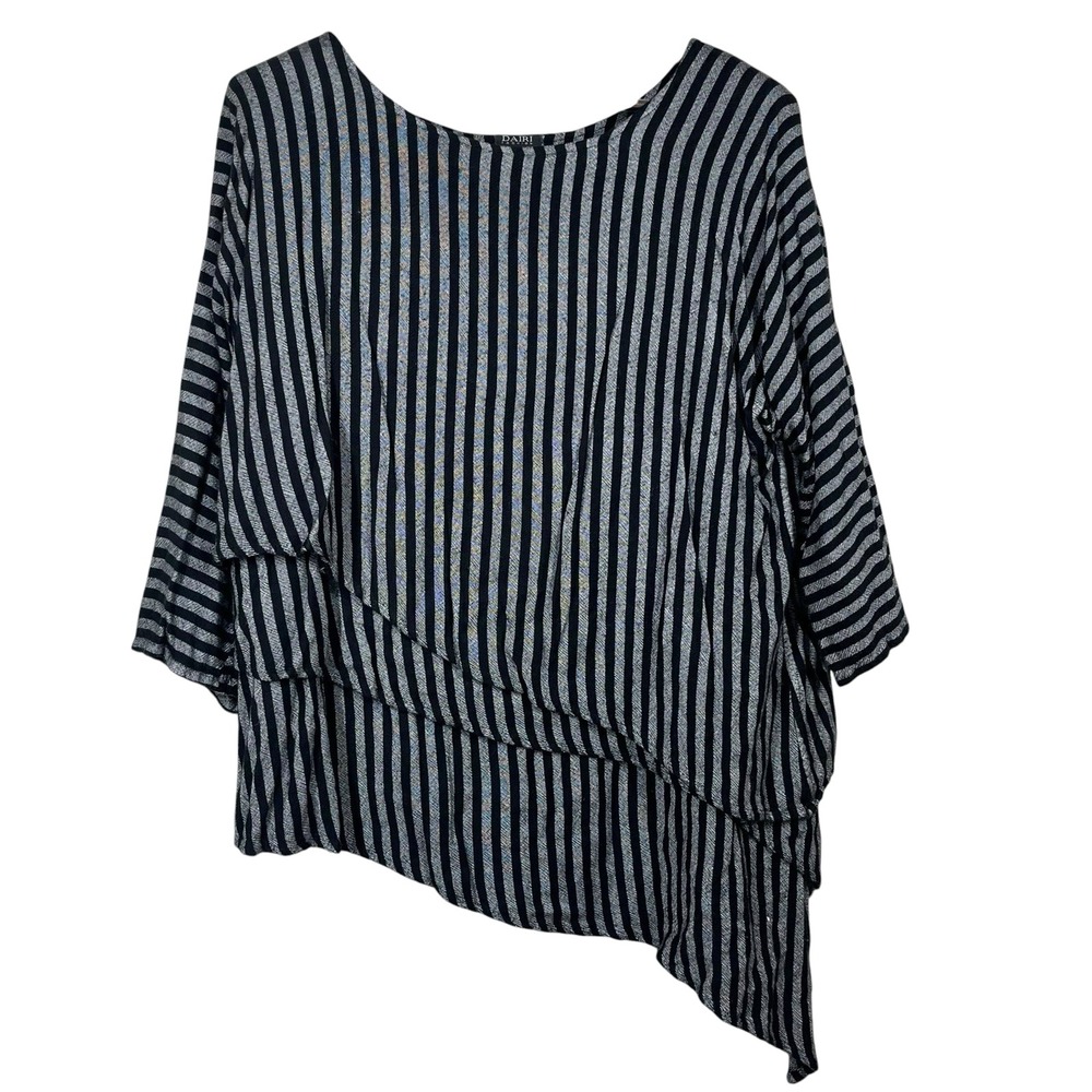 Dairi Fashion Sousdi Jersey Asymmetric Top One Size Oversized Layered Boho Chic